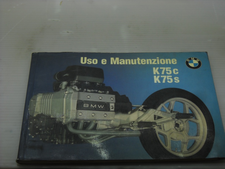MANUALE USO MANUTENZIONE BMW K75C/S