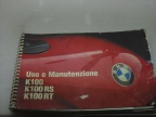 MANUALE USO MANUTENZIONE BMW K100/100 RS/100 RT