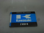MANUALE USO MANUTENZIONE KAWASAKI Z 650-R