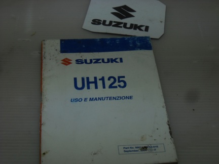 MANUALE USO MANUTENZIONE SUZUKI UH125
