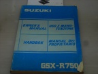 MANUALE USO MANUTENZIONE SUZUKI GSX-R750