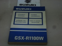 MANUALE USO MANUTENZIONE SUZUKI GSX-R1100W